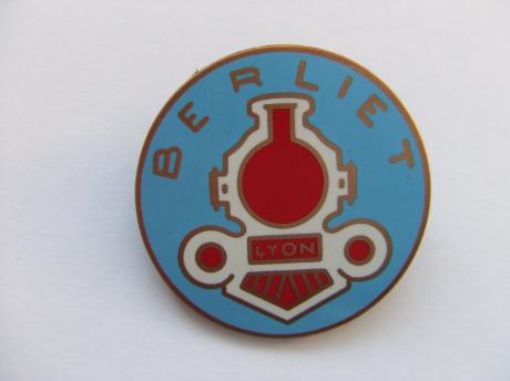 Berliet Lyon Treinen-vrachtwagenfabriek emaille speld blauw